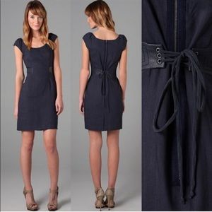 Rebecca Taylor | Blue linen corset dress